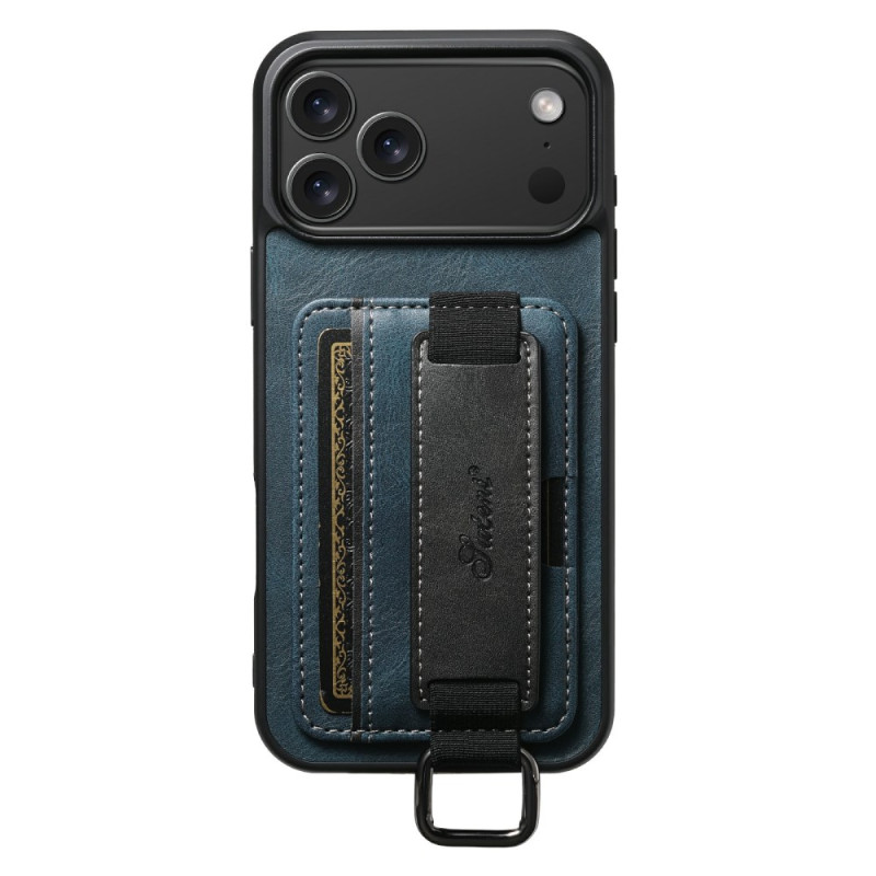 Capa para iPhone 17 Pro com suporte para cartões Design retro