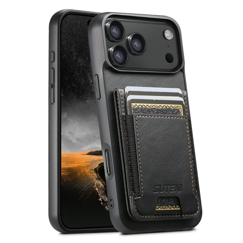 Telefone 17 Pro Style Capa
em pele Capa
para cartão encerado