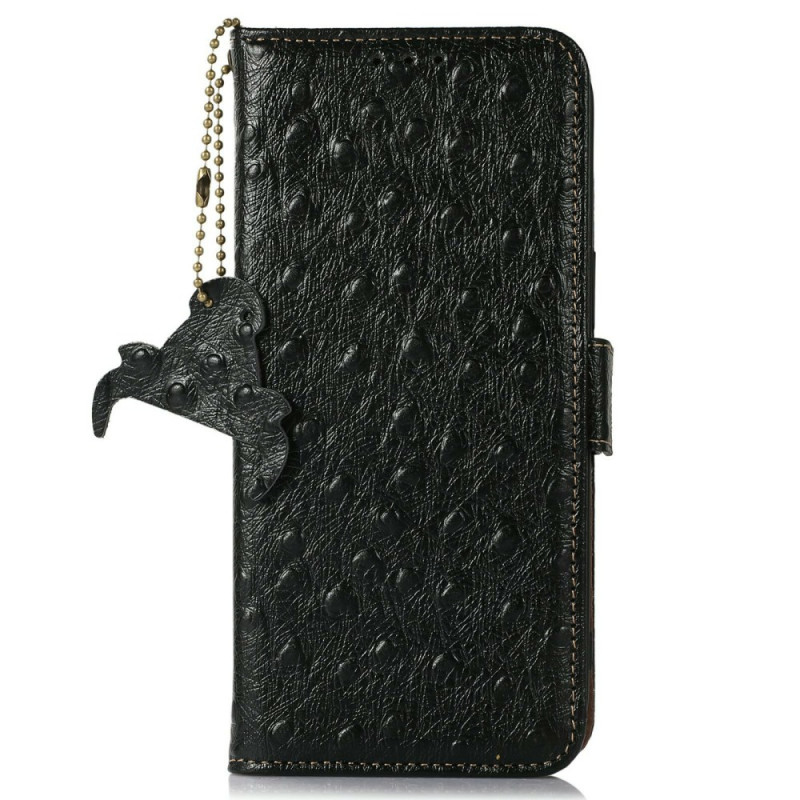Capa iPhone 17 Pro Textura de avestruz em pele