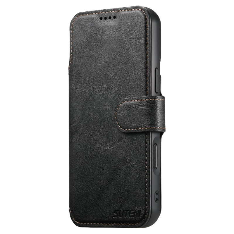 Capa magnética para iPhone 17 Pro com revestimento retro amovível