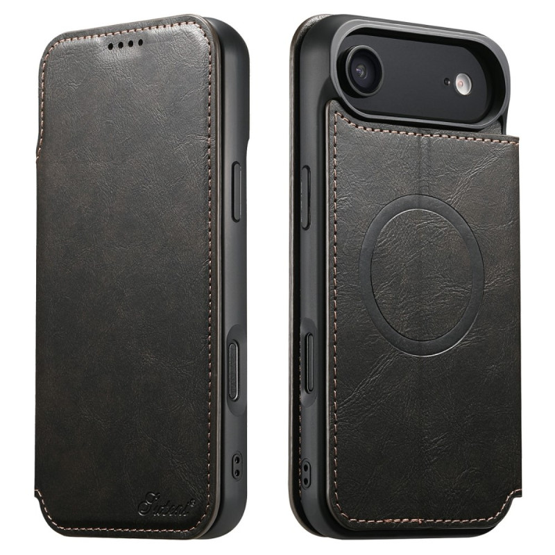 Capa flip para iPhone 17 Air Compatível com MagSafe Estilo Vintage