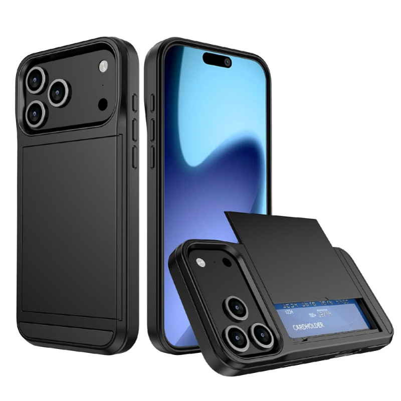 Capa para iPhone 17 Pro Max com suporte deslizante para cartões