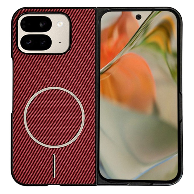 Capa dobrável para Google Pixel 10 Pro compatível com MagSafe Fibra de carbono