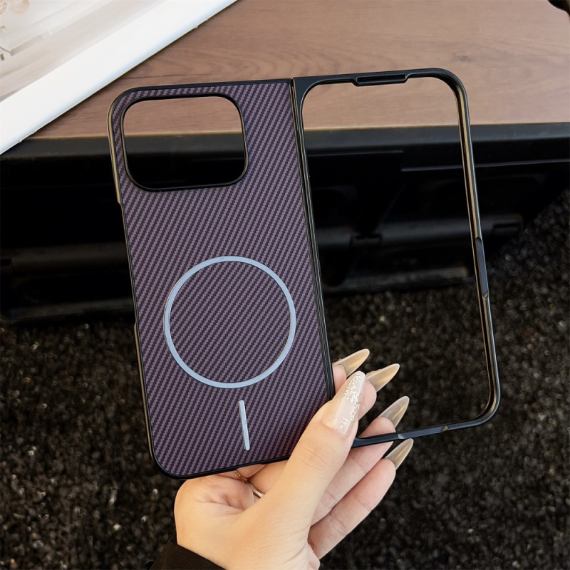 Capa dobrável para Google Pixel 10 Pro compatível com MagSafe Fibra de carbono