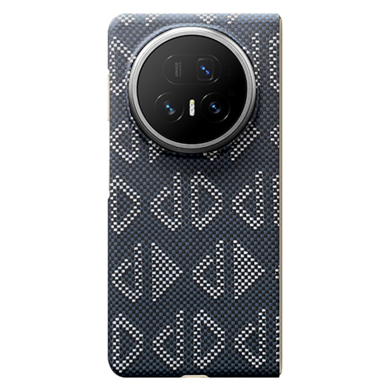 Capa magnética para Honor Magic V5 5G com moldura metálica geométrica