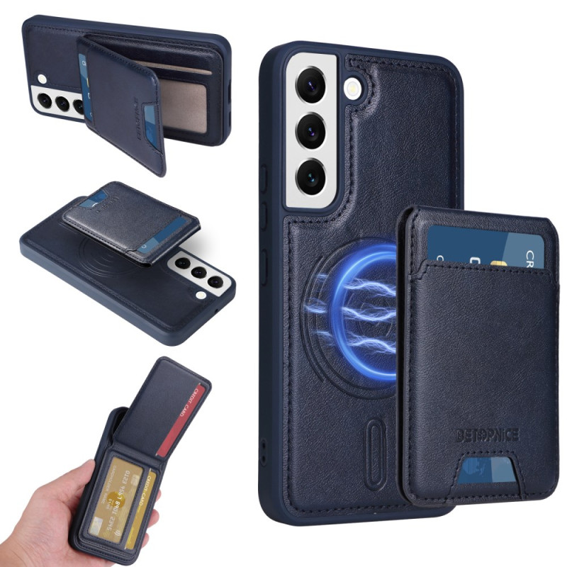 Capa magnética para Samsung Galaxy S22 5G Porta-cartões amovível