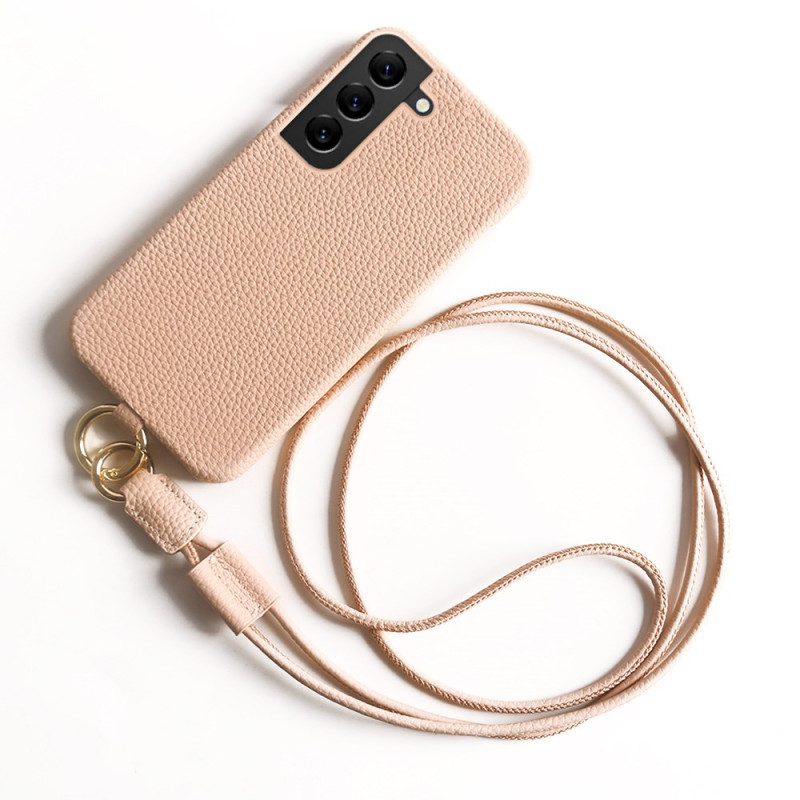 Capa de couro com cordão para Samsung Galaxy S22 5G