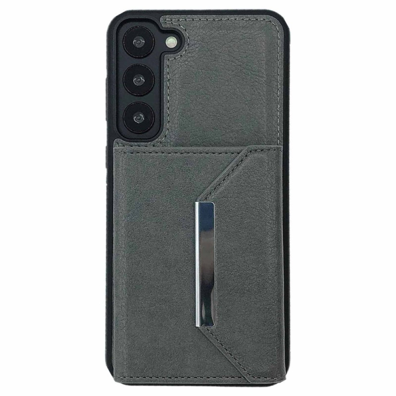 Capa para Samsung Galaxy S22 5G Porta-cartões amovível em pele simulada