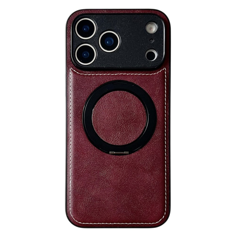 Capa e suporte magnéticos em pele para iPhone 17 Pro Max