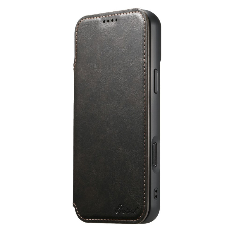 Capa flip para iPhone 17 Pro Max compatível com MagSafe