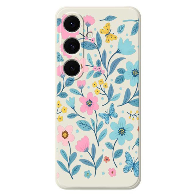 Capa de silicone Floralie para Samsung Galaxy S25 FE