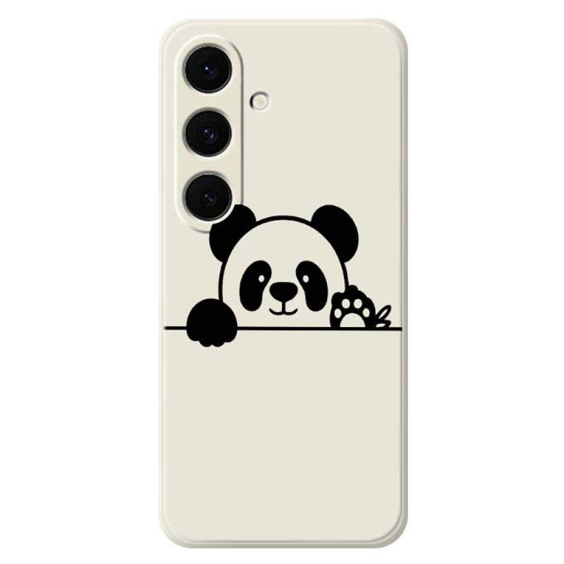 Capa de silicone Panda para Samsung Galaxy S25 FE