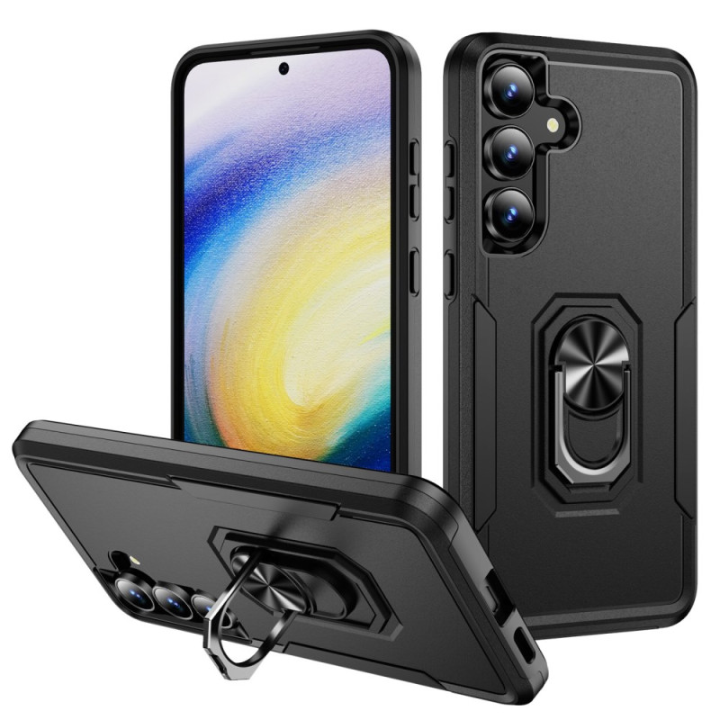 Capa para Samsung Galaxy S25 FE Anel de suporte com efeito metálico