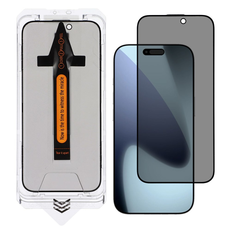 Kit de instalação do protetor de ecrã Anti-Spion para iPhone 17