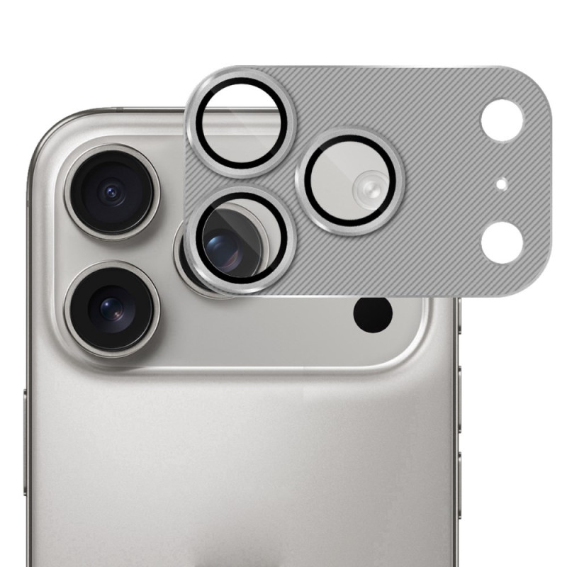 Protetor de vidro temperado e protecção para lente
 de alumínio para iPhone 17 Pro Max