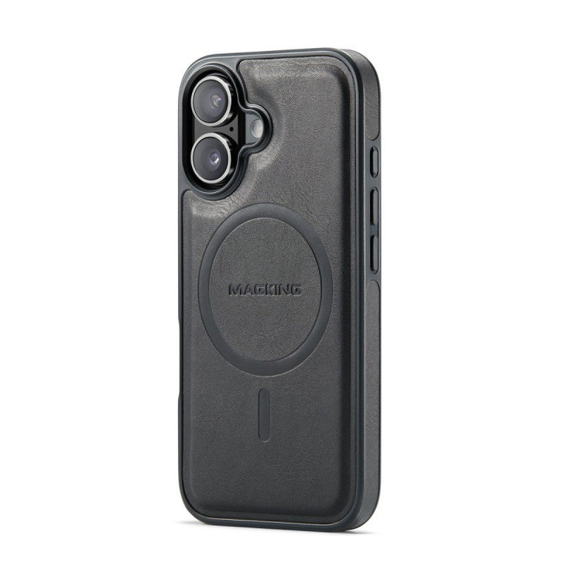 Capa de couro premium compatível com MagSafe para iPhone 17