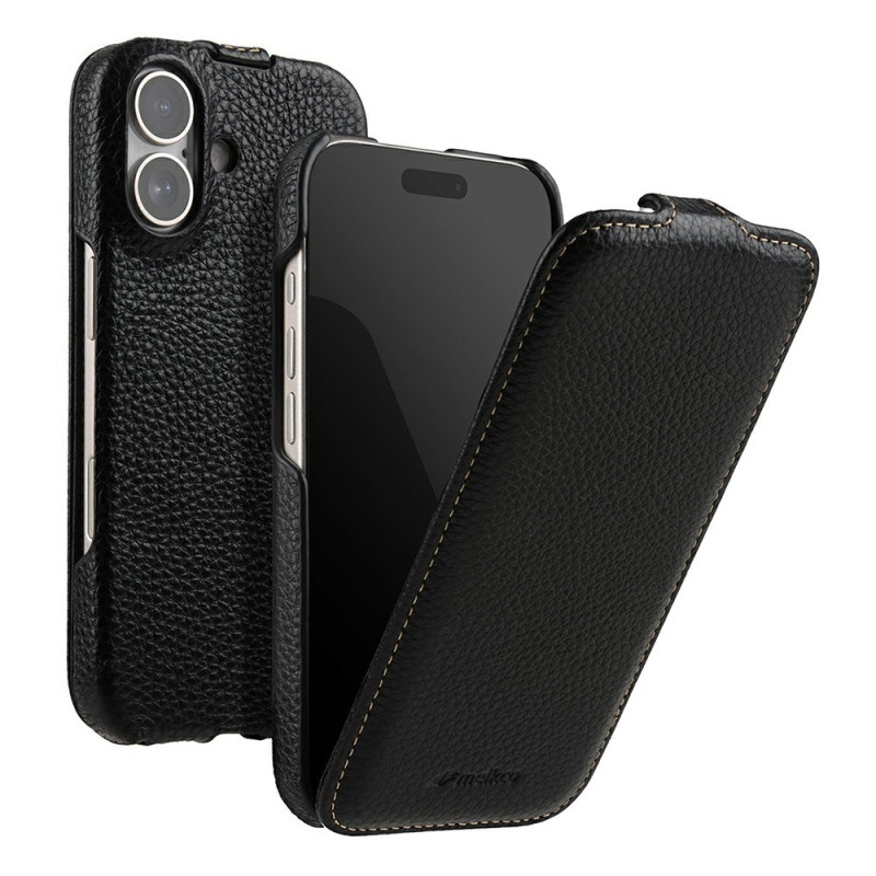 Capa para iPhone 17 compatível com MagSafe com aba vertical