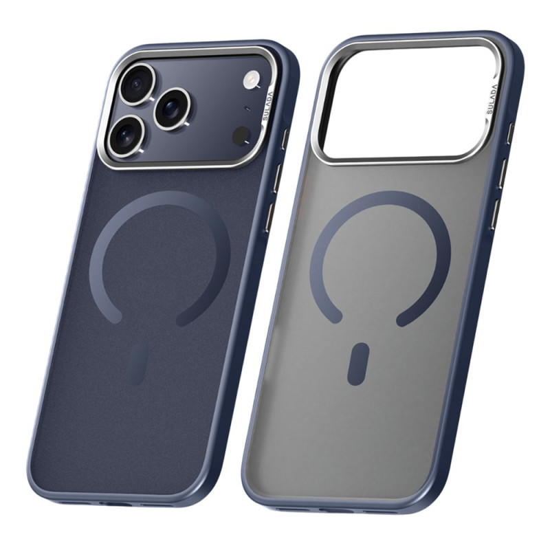 Capa compatível com MagSafe semitransparente para iPhone 17 Pro