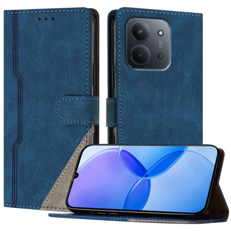 Capa Xiaomi Redmi 15C 4G / 5G Efeito camurça bicolor