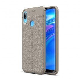 Capa Huawei Y7 2019 Efeito Couro Lychee Linha Dupla