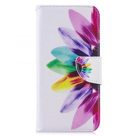 Xiaomi Redmi Note 7 Capa de flor de aguarela
