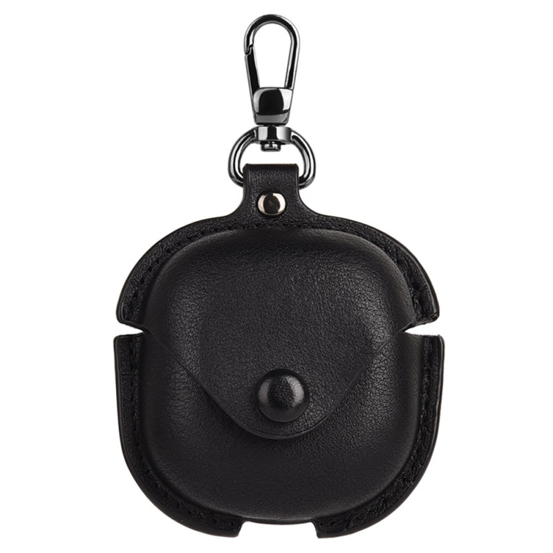 Capa em pele com mosquetão para Samsung Galaxy Buds Pro / Buds Live / Buds2 Pro