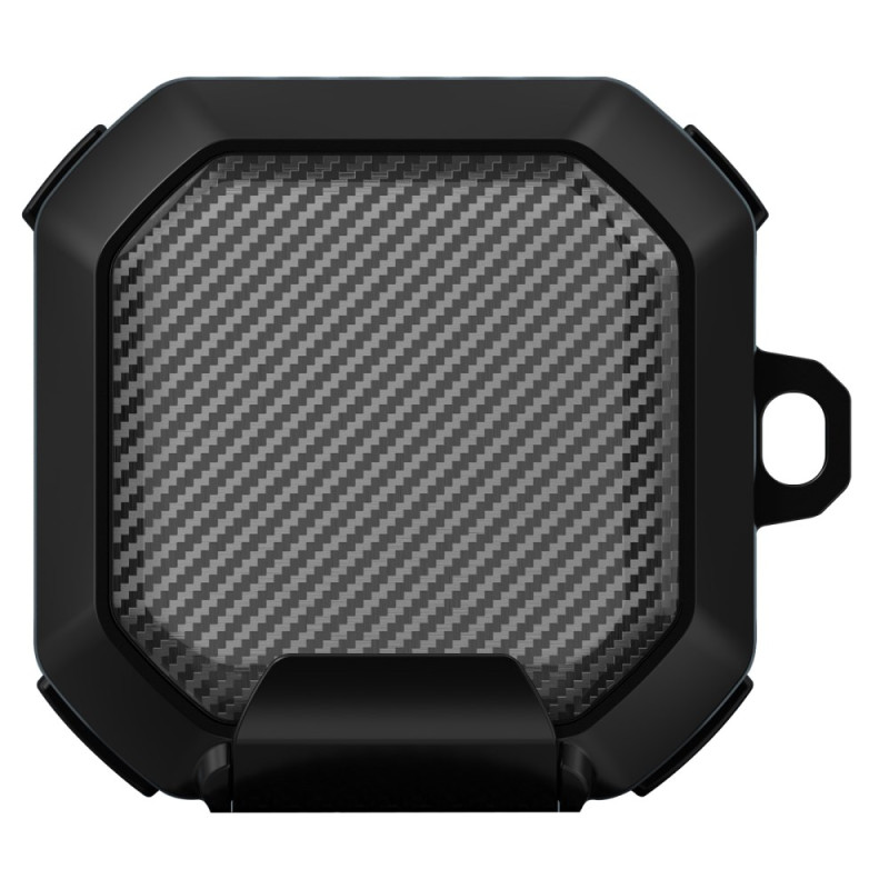 Capa robusta com mosquetão para Samsung Galaxy Buds2 Pro / Buds2 / Buds Pro / Buds Live