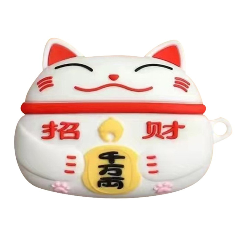 Capa para Samsung Galaxy Buds FE Lucky Cat Branco