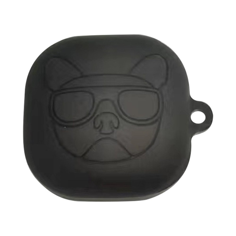 Capa para Samsung Galaxy Buds FE Cabeça de Cão Preto