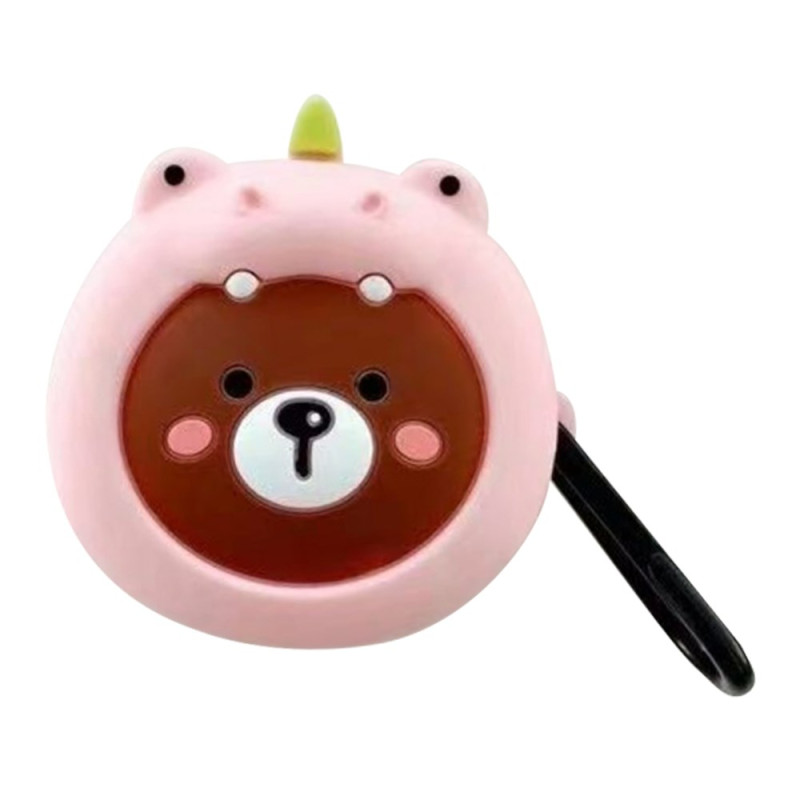 Capa para Samsung Galaxy Buds FE Dinossauro e Urso Rosa