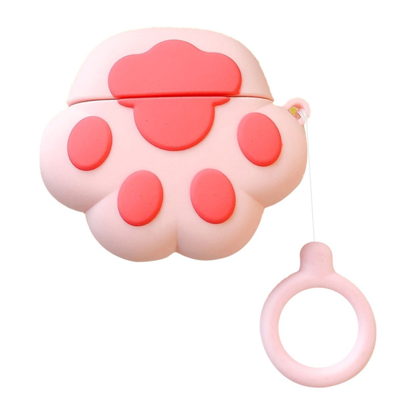 Capa de pata de gato cor-de-rosa para Samsung Galaxy Buds FE