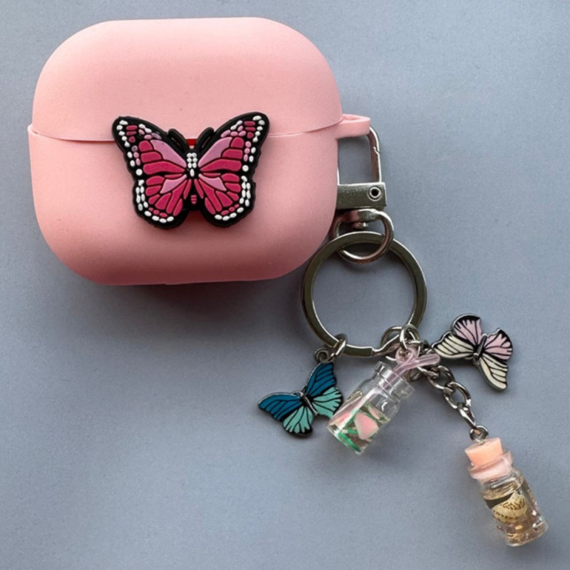 Samsung Galaxy Buds3 Pro / Buds3 Butterfly Case com pingente