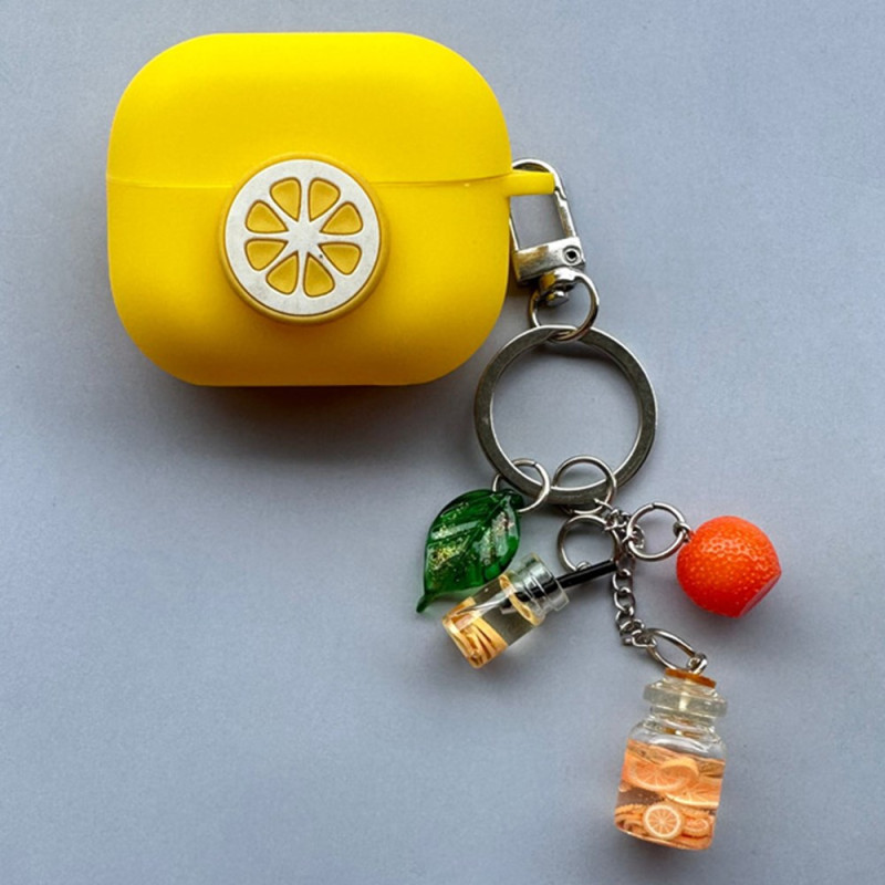 Capa Samsung Galaxy Buds3 Pro / Buds3 Lemon com pingente