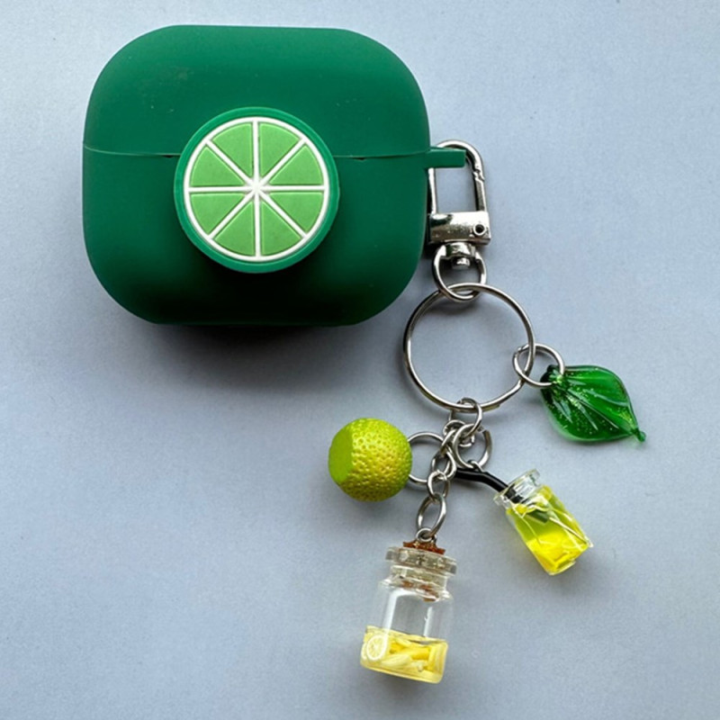Capa Samsung Galaxy Buds3 Pro / Buds3 Lime com pingente
