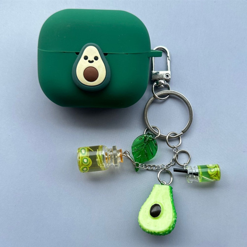 Capa para Samsung Galaxy Buds3 Pro / Buds3 Abacate com pingente