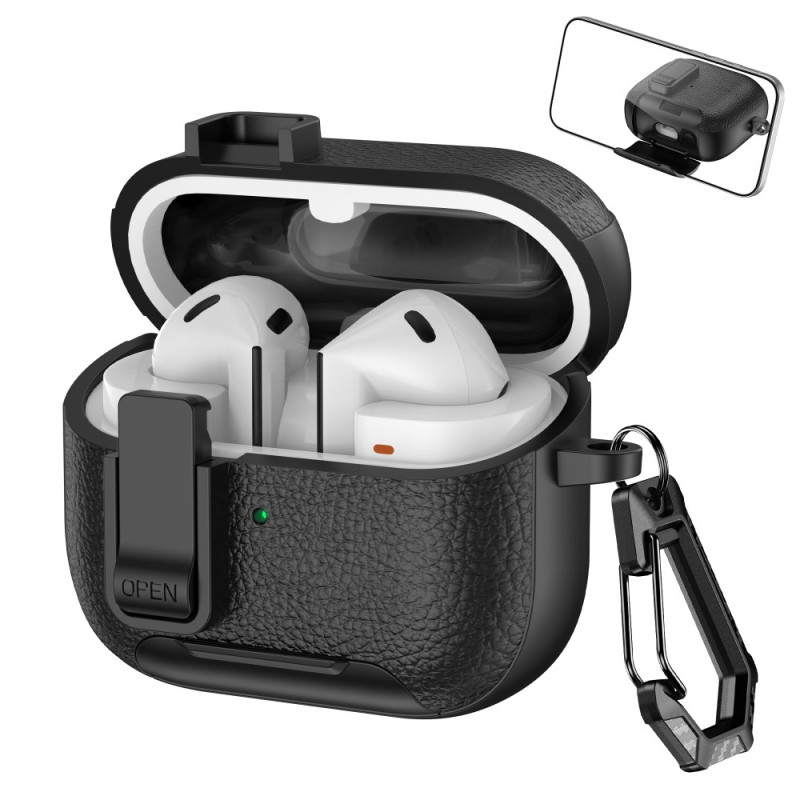 Capa para Samsung Galaxy Buds3 Pro / Buds3 Classic com mosquetão