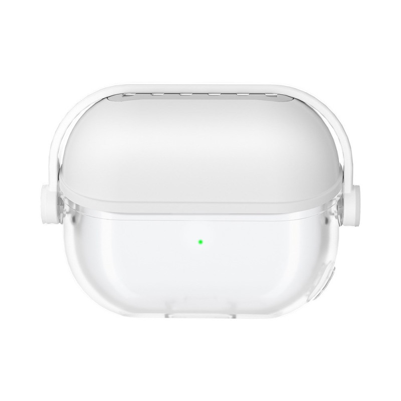 Capa de silicone líquida para Samsung Galaxy Buds3 Pro / Buds3 Pro com suporte rotativo
