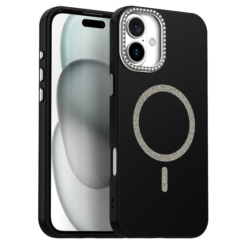 Capa MagSafe Strass Decoração para iPhone 16