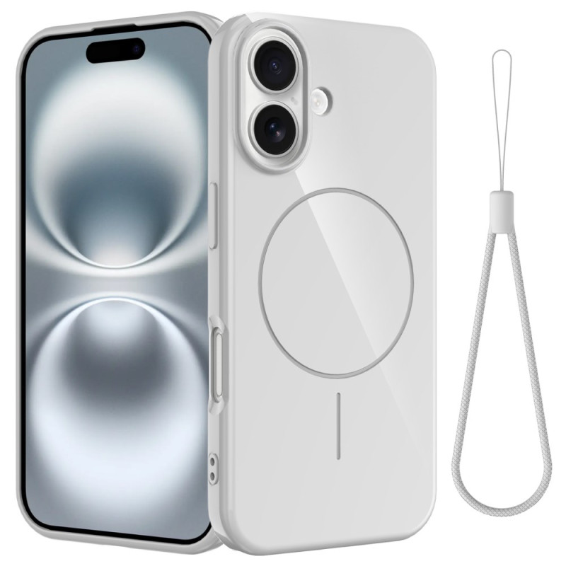 Capa para iPhone 16 MagSafe com fita de silicone