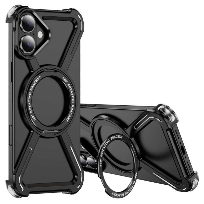 Capa para-choques para iPhone 16 Plus com suporte rotativo