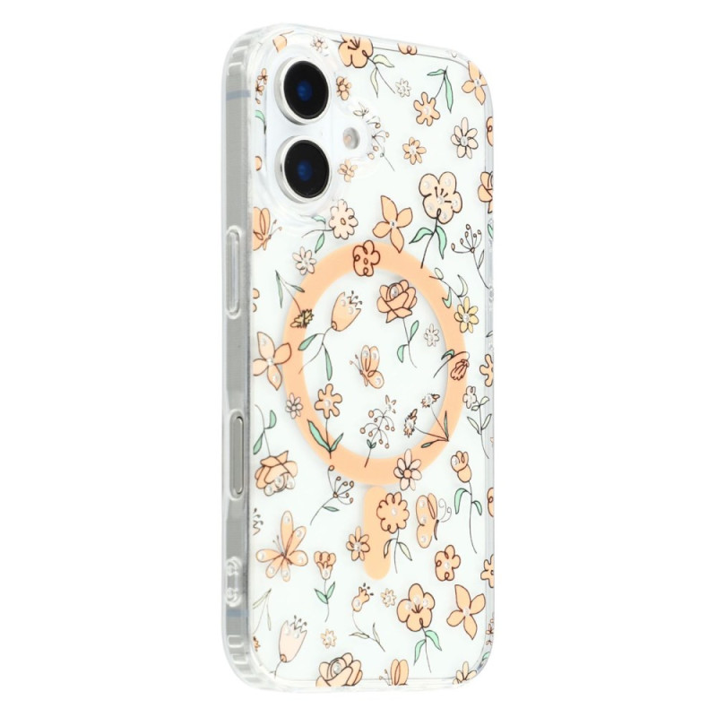 Capa para iPhone 16 Plus compatível com MagSafe Fleurettes