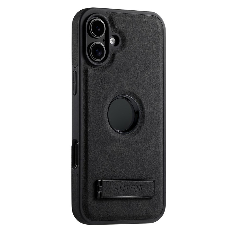Capa MagSafe em pele para iPhone 16 Plus com suporte SUTENI