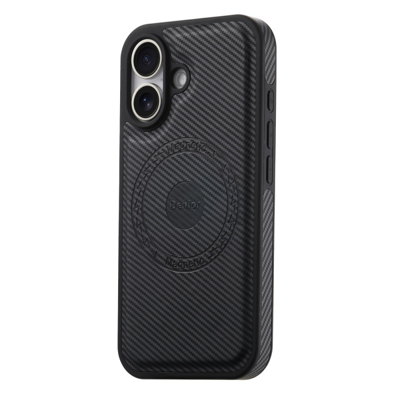 Capa para iPhone 16 Plus MagSafe Premium em fibra de carbono