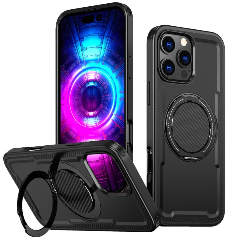 Capa MagSafe para iPhone 16 Pro Max com suporte de efeito metálico
