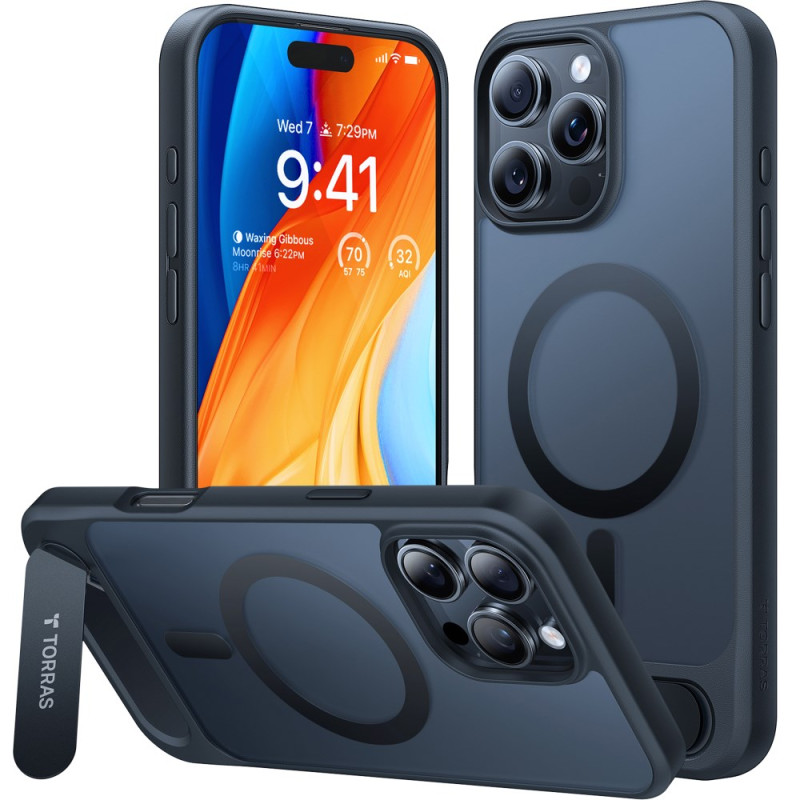 Capa compatível com o iPhone 16 Pro Max Magsafe com suporte TORRAS