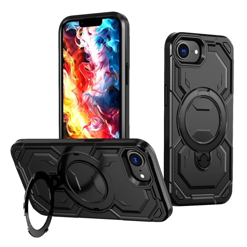 Capa ultra-resistente para iPhone 16E com suporte magnético para anéis