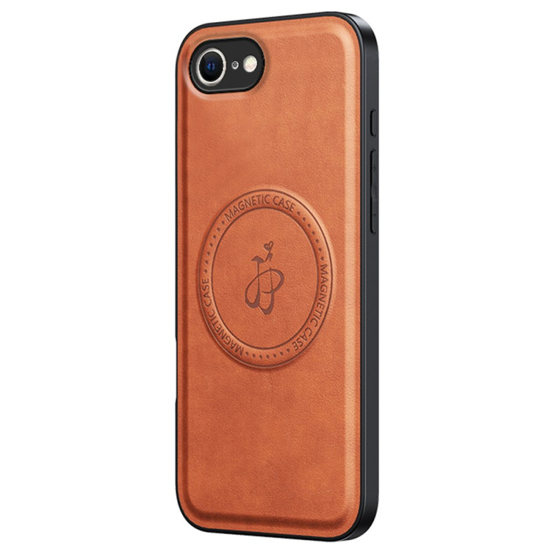 Capa de couro estilo MagSafe para iPhone 16E