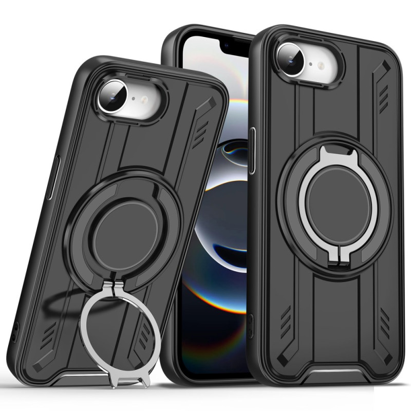 Capa híbrida MagSafe para iPhone 16E com suporte rotativo de 360