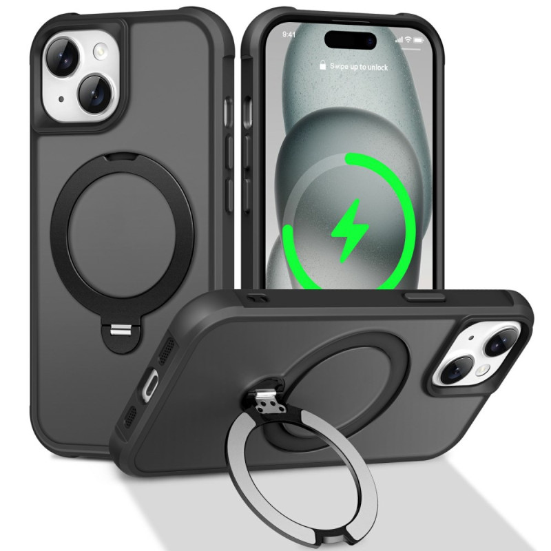 Capa MagSafe para iPhone 15 com suporte rotativo