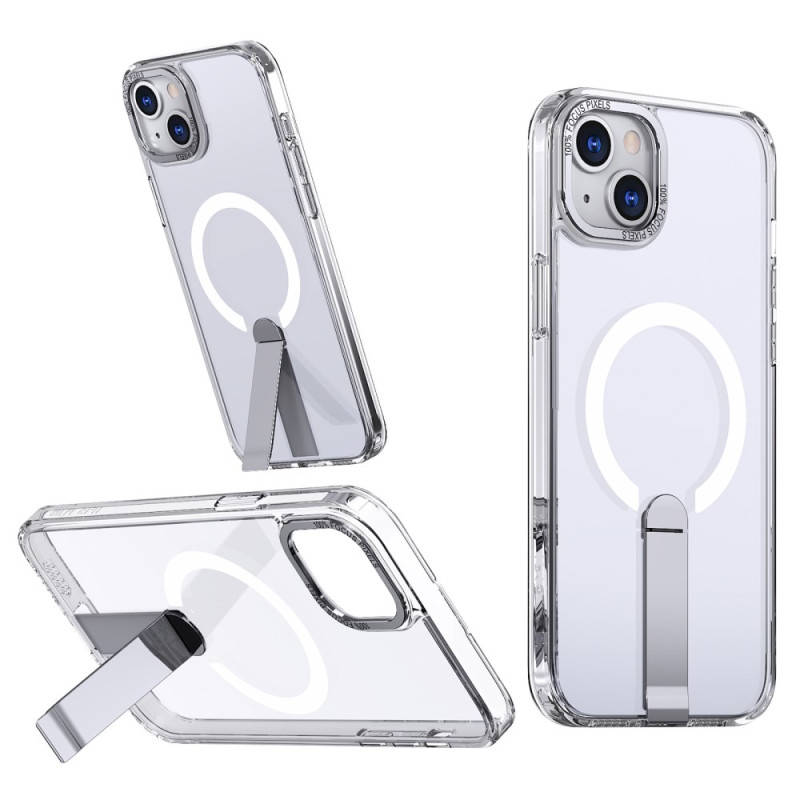 Capa MagSafe translúcida para iPhone 15 com suporte